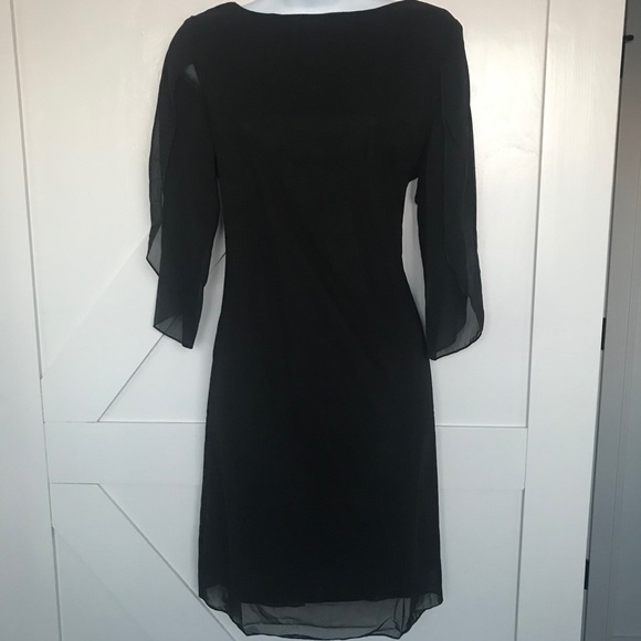 Black chiffon cocktail dress - Picture 5 of 6